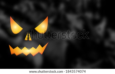 Halloween sale Banners with the characters on the background, Halloween sale message with pumpkin, Banner for Halloween party with place for text.