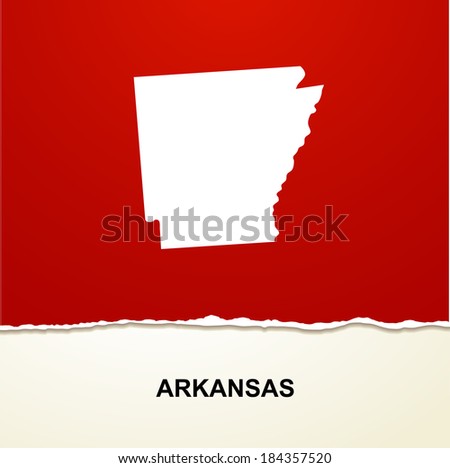 Arkansas map vector background
