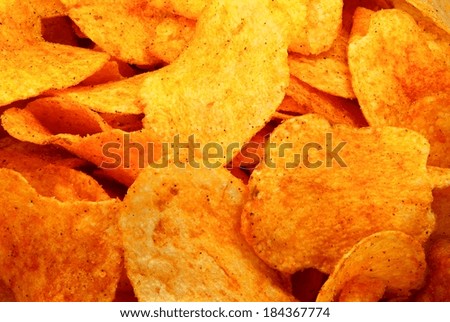 Chips not isloated covereing the whole picture.