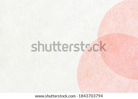Linen mixed japanese paper overlapping white and peach color 
