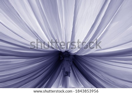 blue curtains texture. Abstract background and texture for ideas                                                 