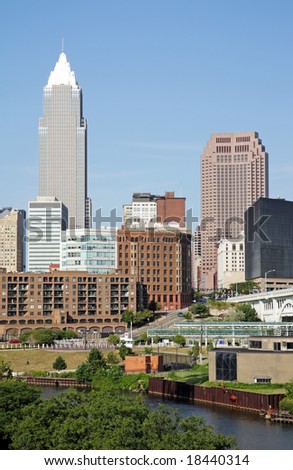 Buildings of downtown Cleveland, Ohio.