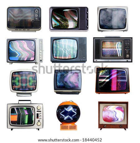 collection of retro television