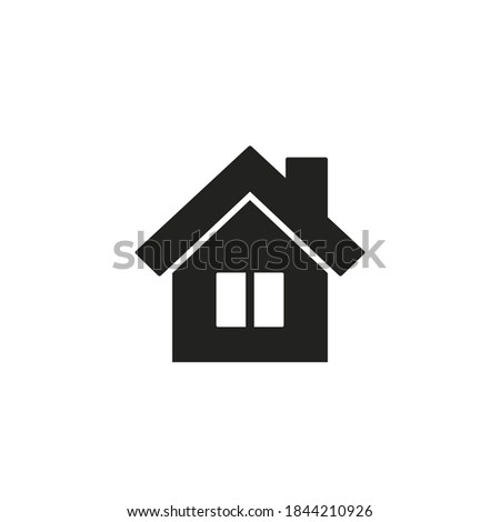 Home icon, house symbol. Vector isolated illustration.