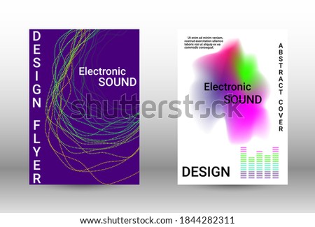 Modern design template.  A set of modern abstract covers. Musical covers your design, great design for any purposes.  Concept business vector.