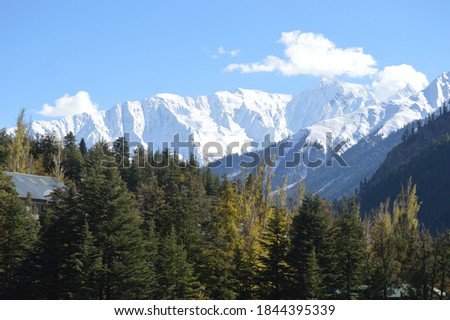 Beautiful Snowy mountains - Lahaul ( Himachal Pradesh )