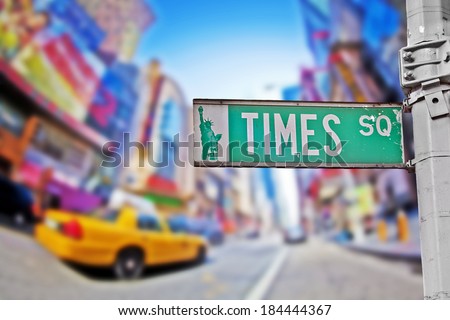 Times Square sign in New York City