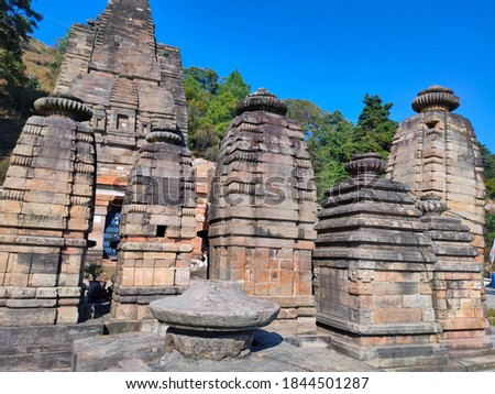 uttarakhand,india-3 may 2020:sun temple. this is a picture of sun temple katarmal.there are only two sun temple in the world. 