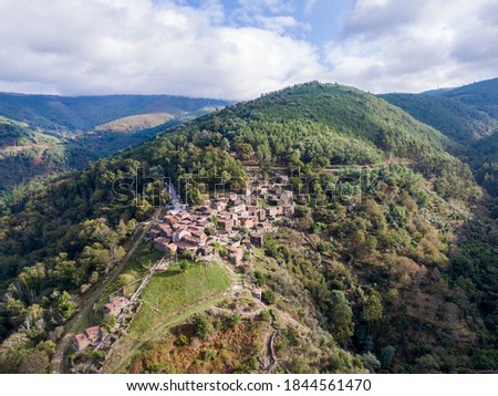Aerial picture of Talasnal Village, North of Potugal