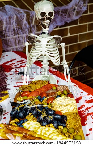 Halloween food and decorations for a Sydney Suburban house party