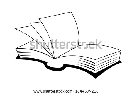 Vector picture of a book