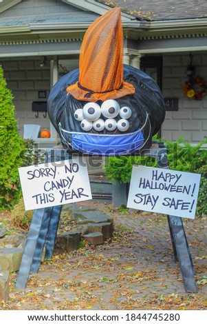 No Candy in 2020 Halloween sign 