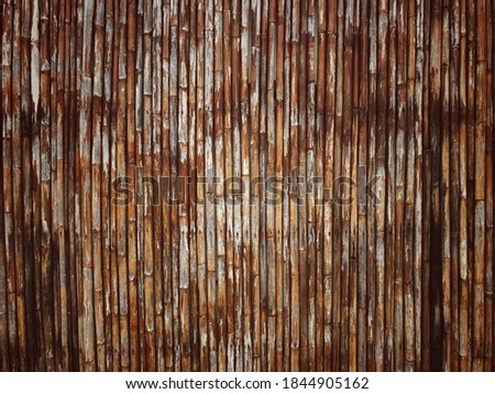 Bamboo	wall for bamboo background and texture.