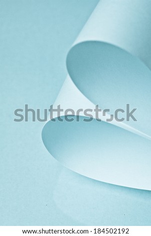imaginative curved sheet of paper