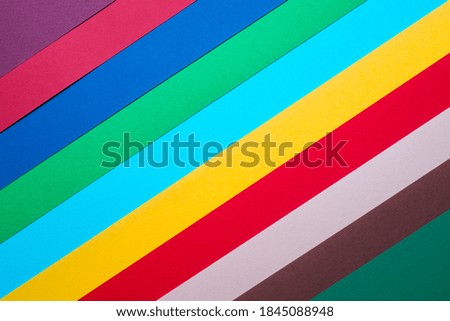 graphic pattern from sheets of colored paper
