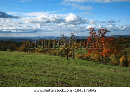 autumn landscape on the Haube survey