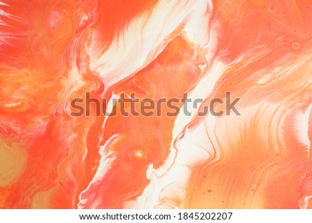 Suminagashi the ancient art of Japanese marbling. Paper marbling is a method of aqueous surface design, which can produce patterns similar to smooth marble or other kinds of stone. Natural luxury. Royalty-Free Stock Photo #1845202207