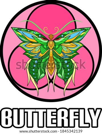 Butterfly Full Color, you can use it to design a shirt