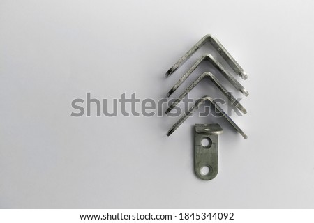 christmas tree folded from building corners on white background