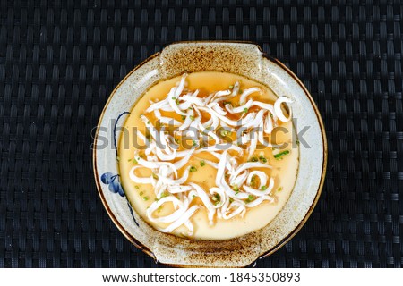 Chinese Steamed eggs with silver carp