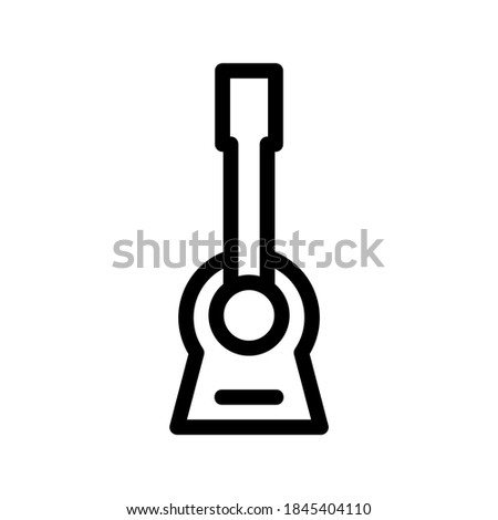 Guitar icon or logo isolated sign symbol vector illustration - high quality black style vector icons
