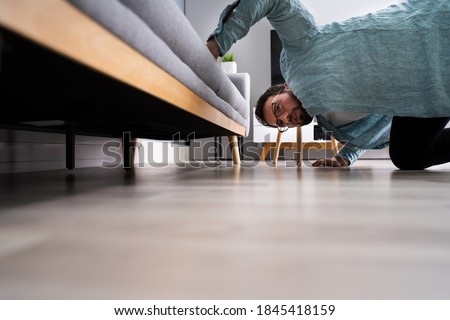 Lost Something Looking For Things. Searching Keys Royalty-Free Stock Photo #1845418159