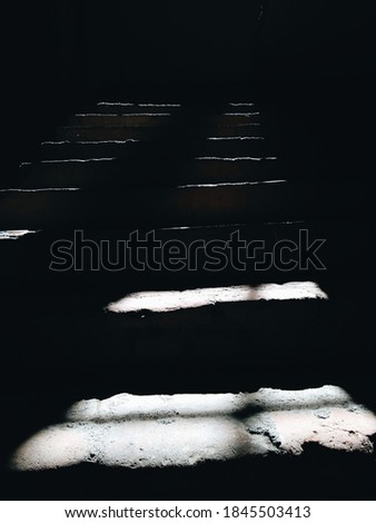 Yogyakarta, Indonesia-March 29,2019;This road is all that's left, yes it's a ladder that will carry you. Royalty-Free Stock Photo #1845503413