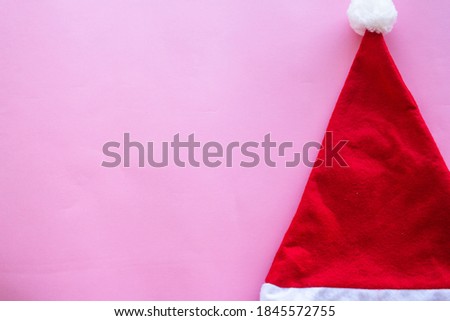 Christmas santa hat, isolated on white. 2020 Merry christmas