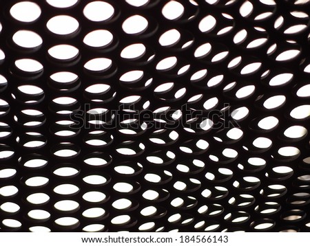 Metallic dotted fence 2