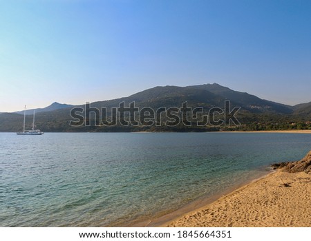 Sea view with Mountain in the background