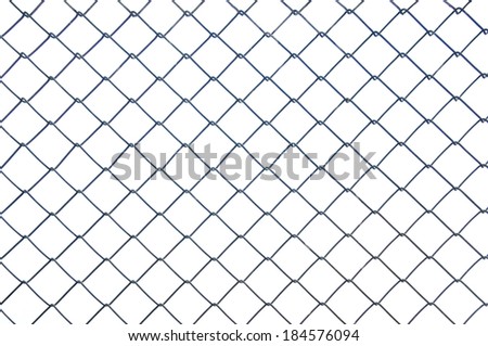 Chain link metal wire fence as background Royalty-Free Stock Photo #184576094