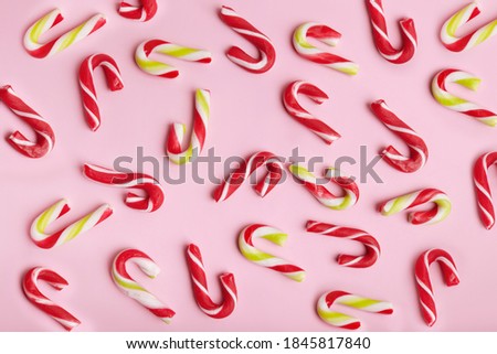Christmas background of candy cane 