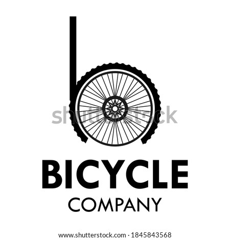 Letter h with bicycle wheel logo template illustration. suiatble for bicycle business