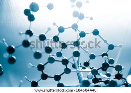 Science Molecular DNA Model Structure, business concept  Royalty-Free Stock Photo #184584440