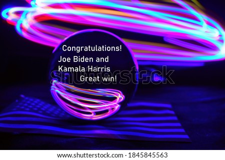 Congratulations Joe Biden and Kamala Harris

Biden and the Democrats won!


 Royalty-Free Stock Photo #1845845563