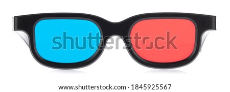 3d glasses isolated on a white background