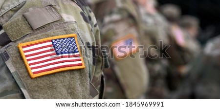 Veterans Day. US soldier. US Army. The United States Armed Forces. American Military Royalty-Free Stock Photo #1845969991