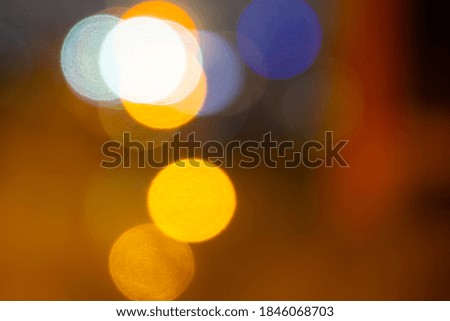 Colorful Bokeh of City Lights