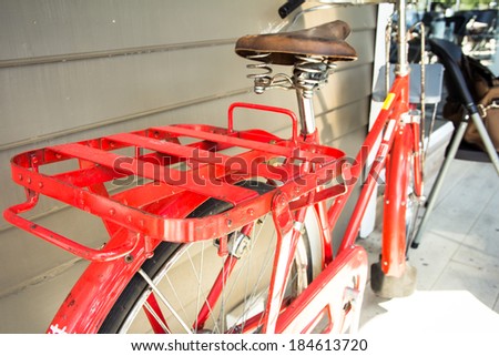 Vintage Red Bicycle 