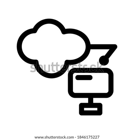 Cloud Computing icon or logo isolated sign symbol vector illustration - high quality black style vector icons
