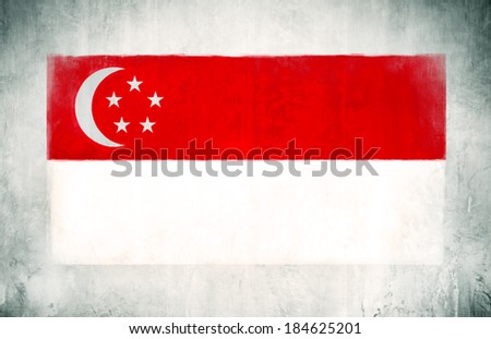 Illustration of Flag of Singapore