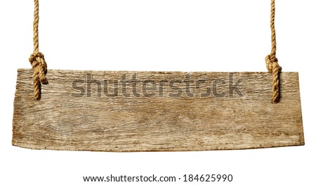 Hanging Wooden Sign
