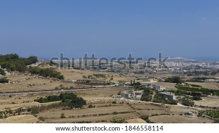 View of Valletta suburb from Mdina. Malta.