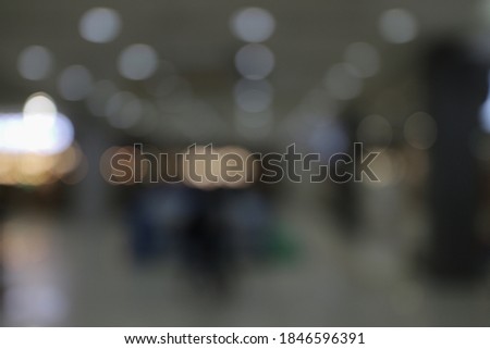 Light bokeh and blur from shopping mall luxury lights