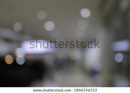 Light bokeh and blur from shopping mall luxury lights