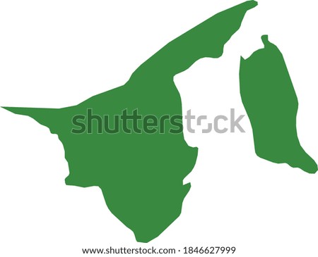 vector illustration of Brunei map