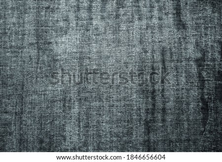 Fabric Jeans Texture, Scratched Grunge. Splash Seamless Pattern. Interest Effect and Depth. BW.