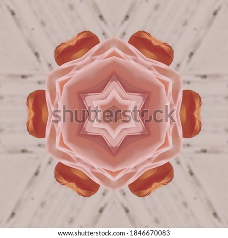 Futuristic ornament abstract background with kaleidoscope 