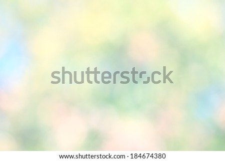 Image of a bright colorful bokeh background