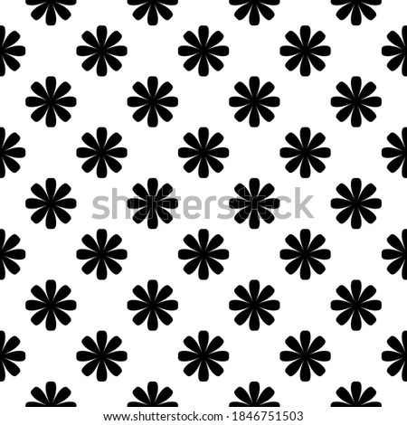 Seamless vector pattern of Geometric floral background isolated on a white background. Abstract geometric pattern. Suits for Decorative Paper, Packaging, Covers, Gift Wrap, etc. Vector EPS10.

